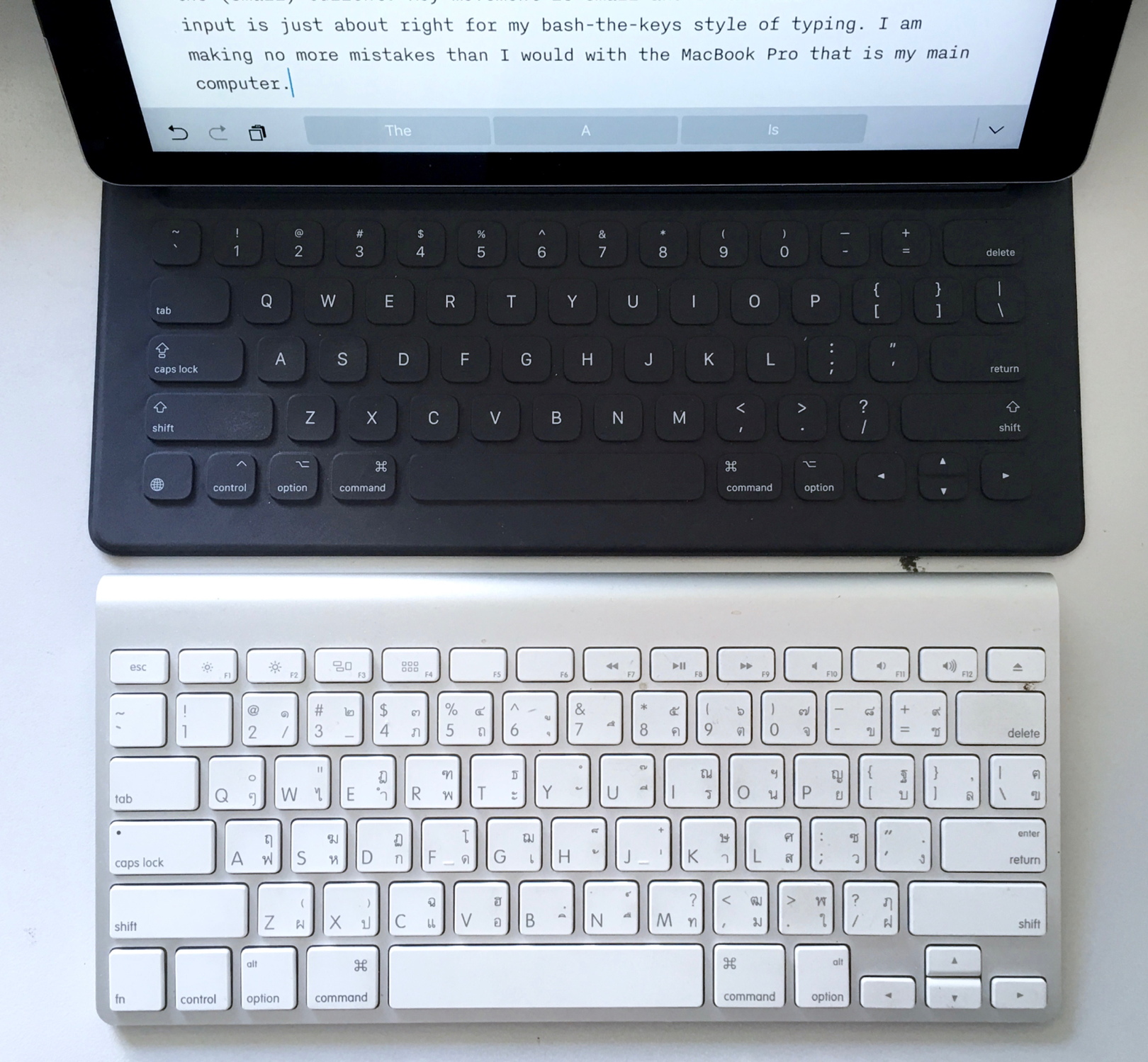 Wireless Keyboard and Smart Keyboard