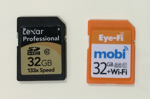SD and Eye Fi cards