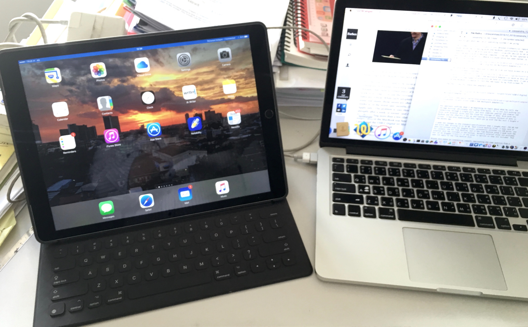 iPad Pro and MacBook Pro - Office Setup