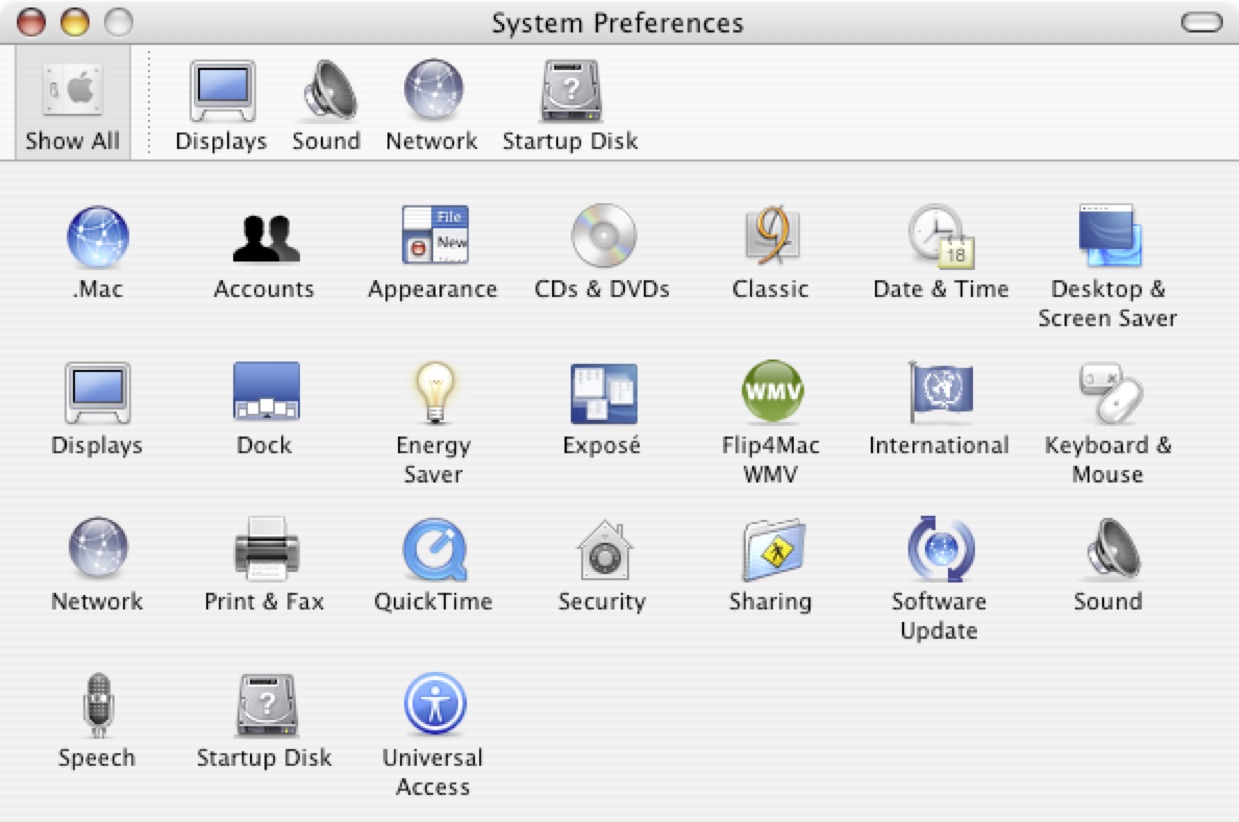 System Preferences