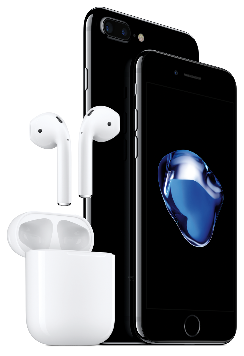 iPhione 7 and AirPods