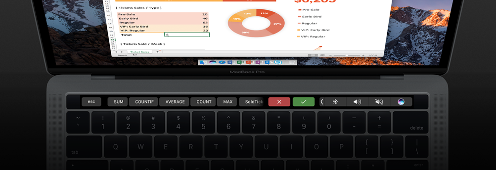 Touch Bar and Excel 