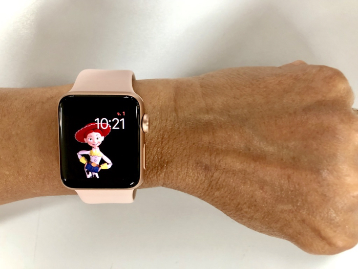 Secretary's new Apple Watch'