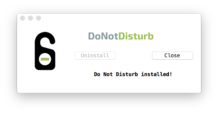 Do not Disturb