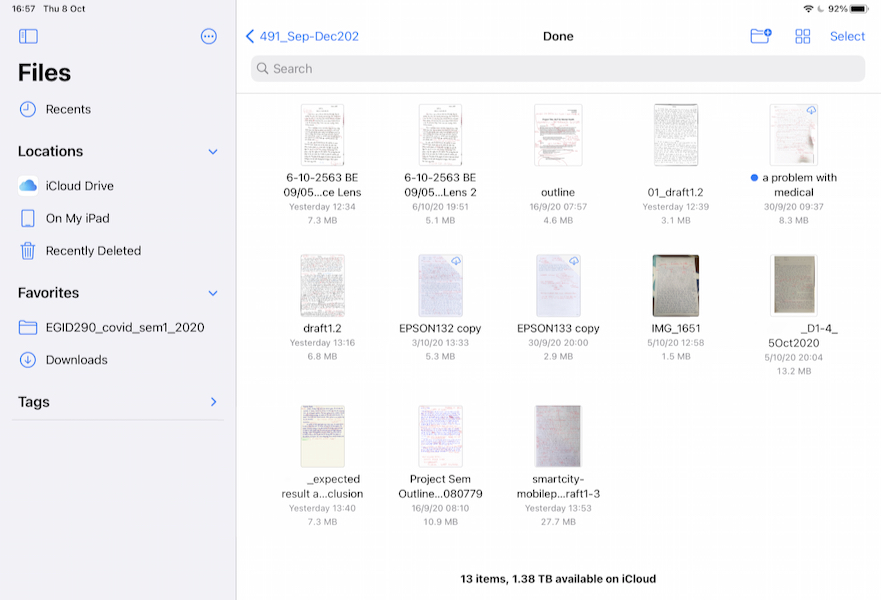iCloud folder