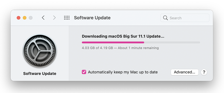 Upload to macOS