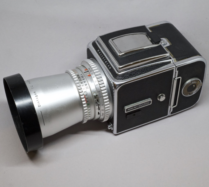 Hasselblad with Zeiss Distagon lens