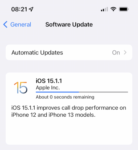 iOS update