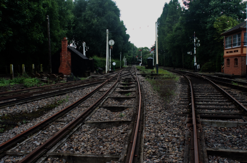 Broad gauge track at Didcot