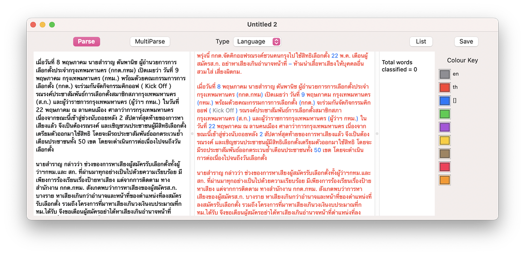 Naloprop - Thai text display