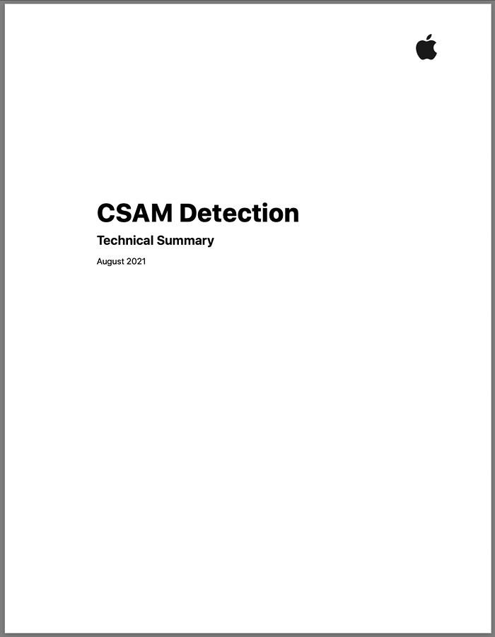Apple CSAM Technical Document