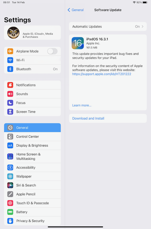 iOS and iPadOS updates