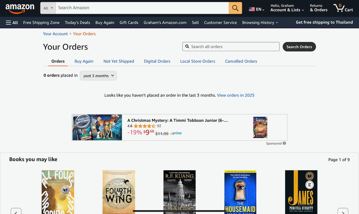 Amazon page