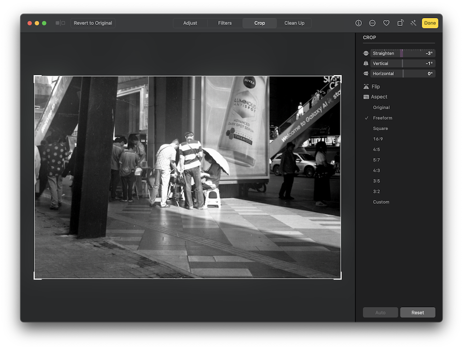 Editing in Photos on the Mac