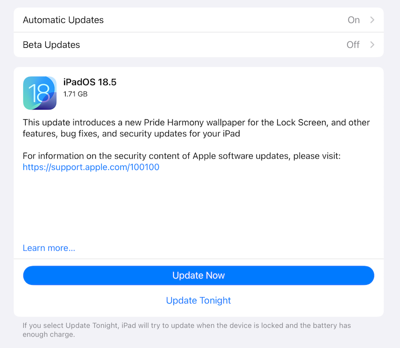 Apple updates