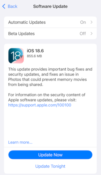 OS updates