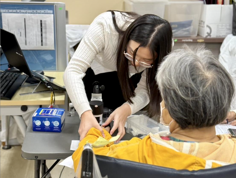 Student testing for diabetic retinopathy