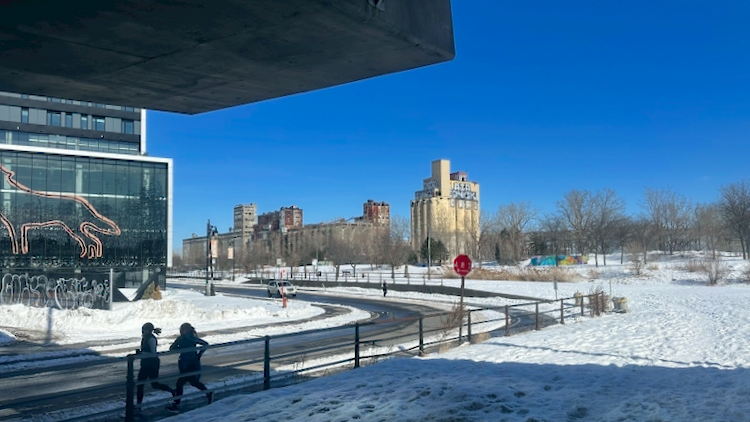 Montreal winter scene