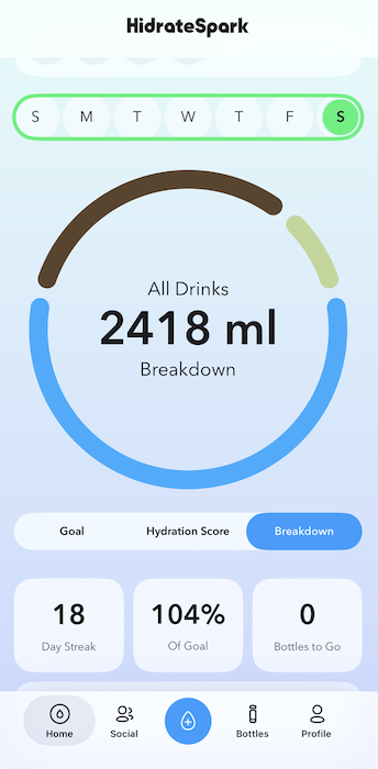HidrateSpark app