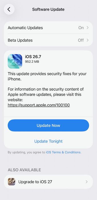 updating