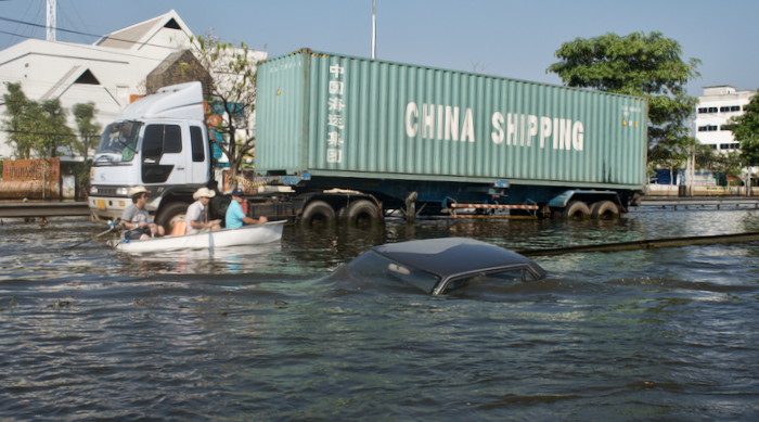 flood, Nov 2011, Borommararatchonnonani Road