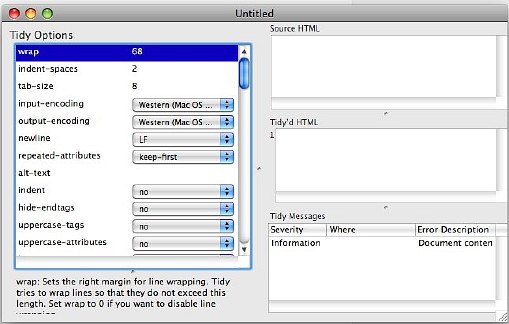 tidy panel