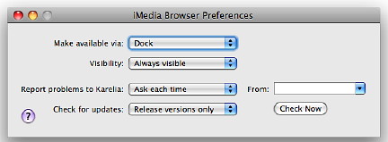 iMedia Preferences