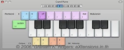 GarageBand Virtual Keyboard