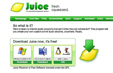 Juice panel