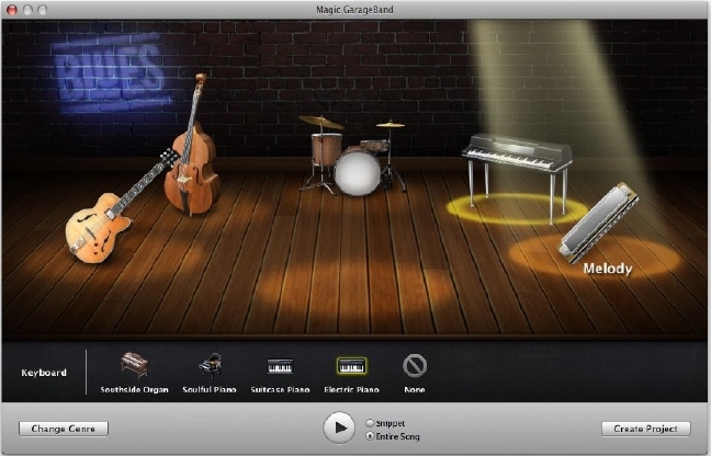 GarageBand sets the stage