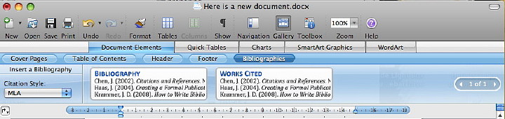 MS Word styles