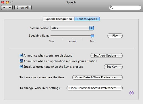 speech preferences