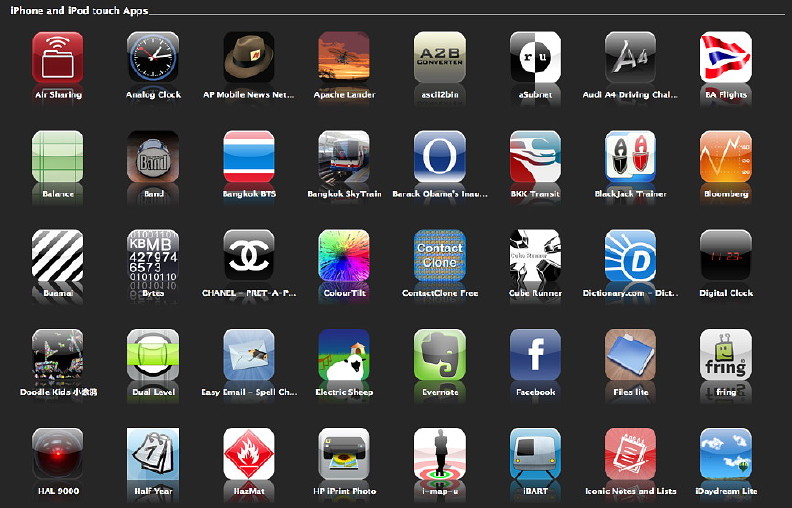 iTunes apps