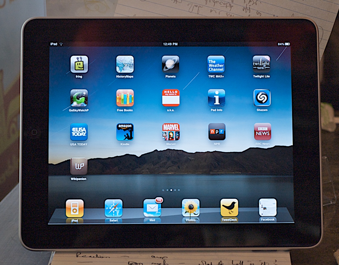 iPad - landscape mode