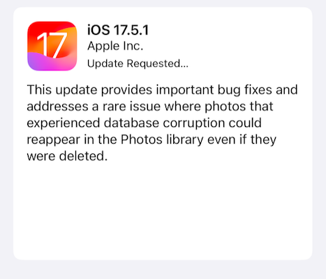 iOS update