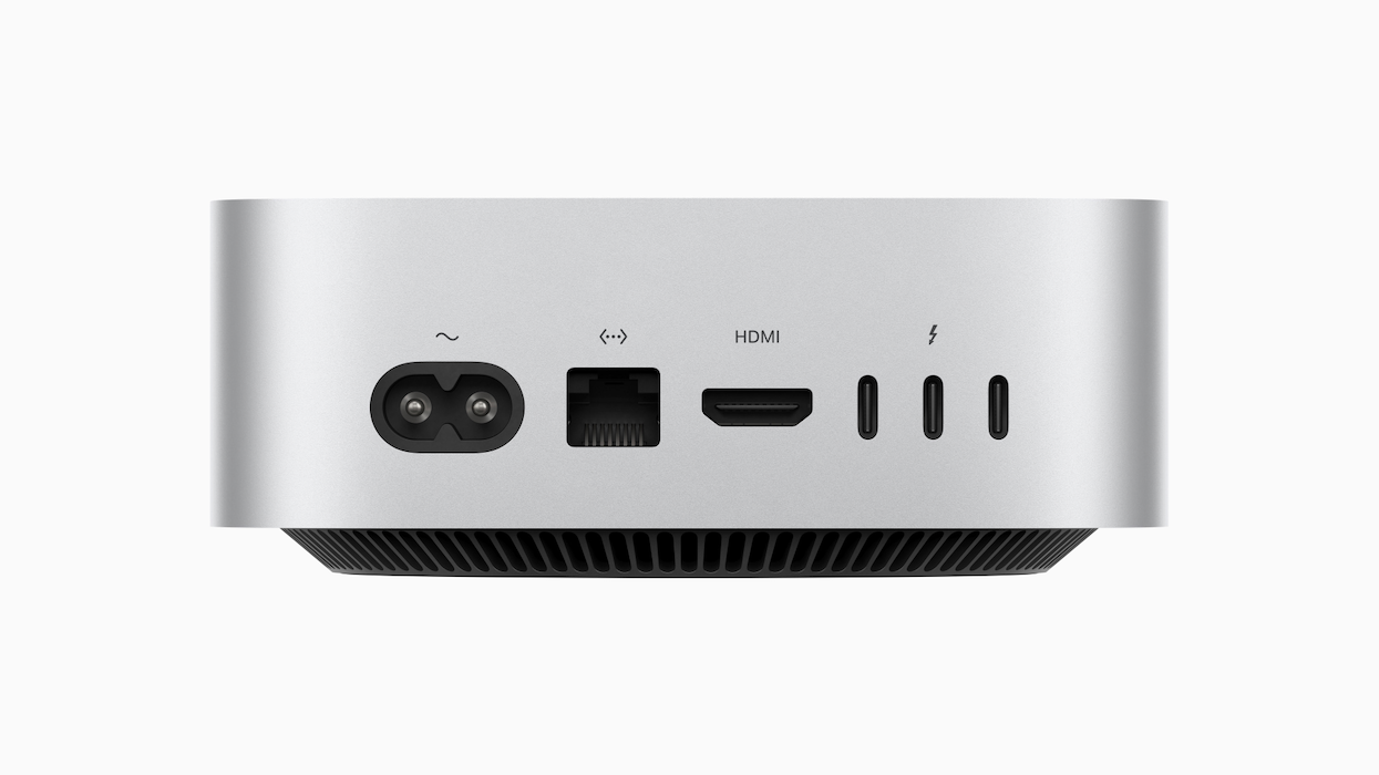 M4 Mac mini - rear view