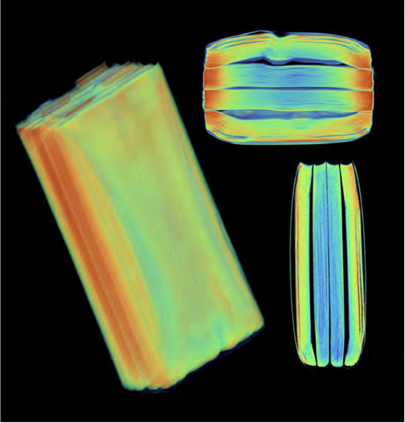 Lumafield CT scan of battery