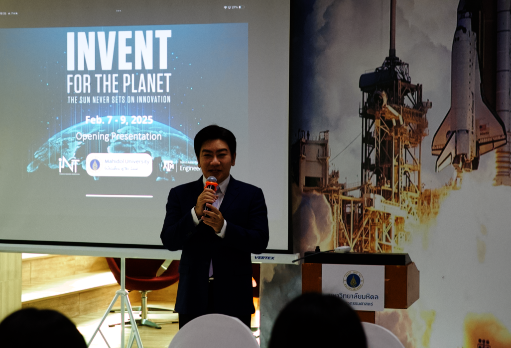 Dean of the Faculty of Engineering, Dr. Thanapat Wanichanon at Invent for the Planet 2025