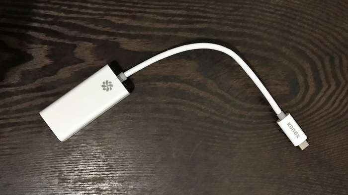 Kanex USB-C to ethernet adapter