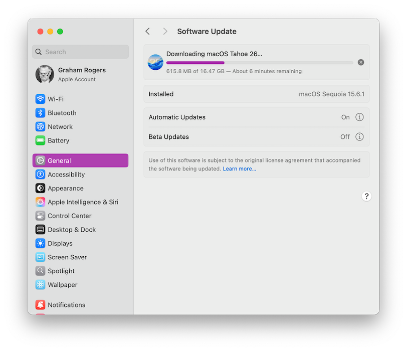 apple updates