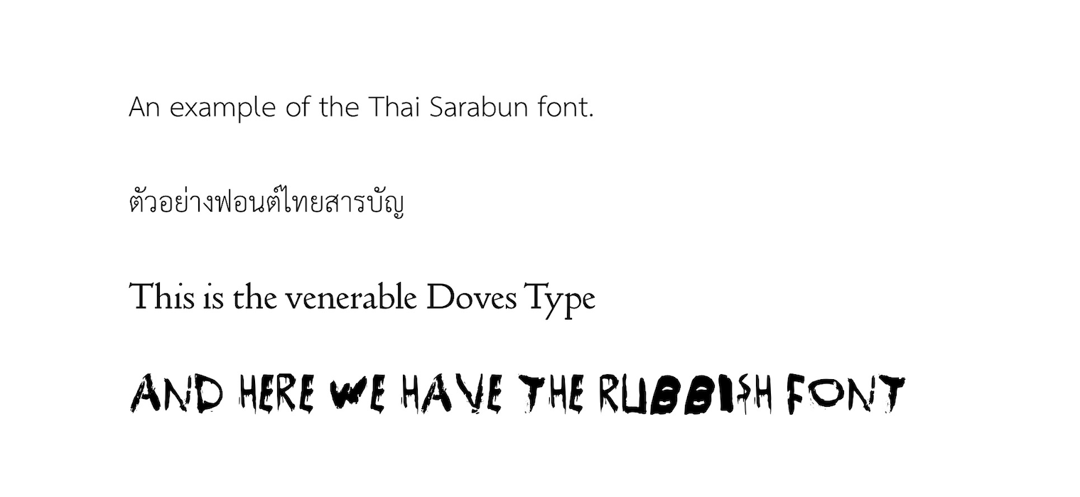reinstalled fonts