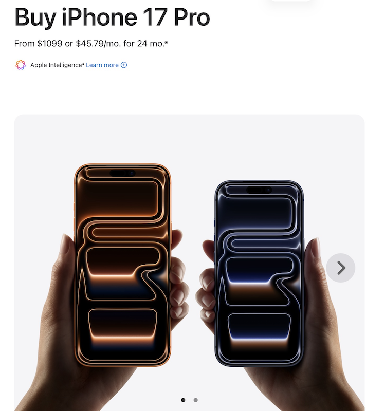 US iPhone 17 Pro