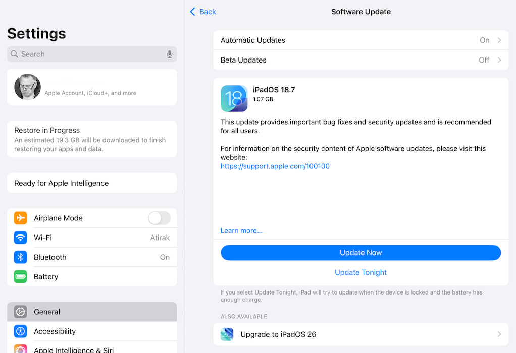 reinstalling apps