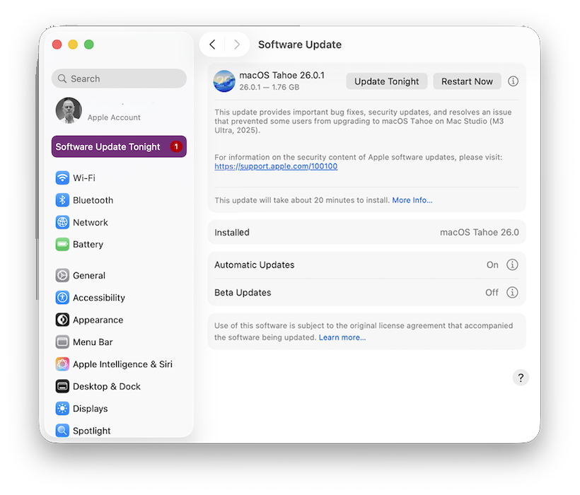 OS updates