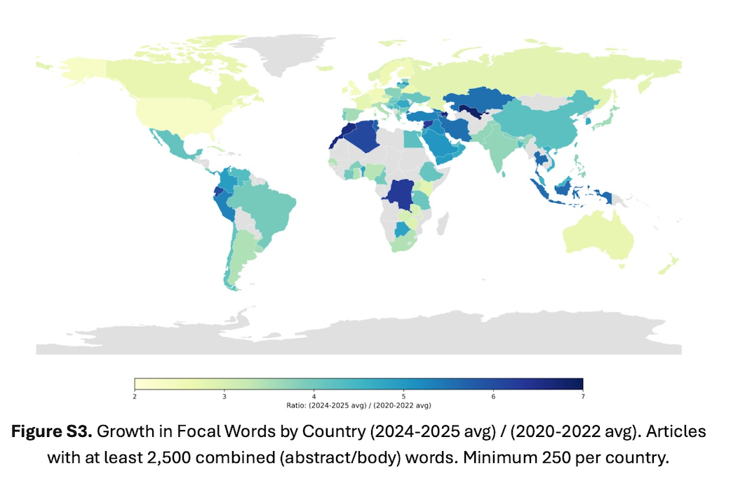 world AI growth