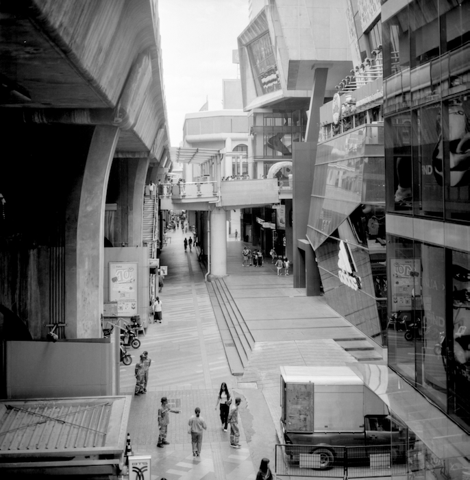 street scene using Ilford film