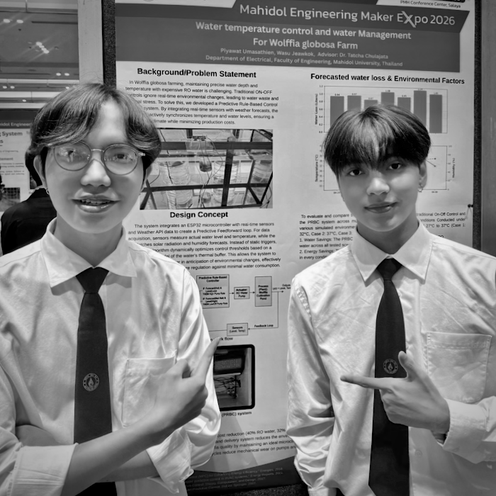 Wolffia water level project students